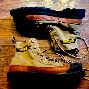 Caterpillar CAT Footwear x Nigel Cabourn combat/duck boots, size 10.5, WORN ONCE